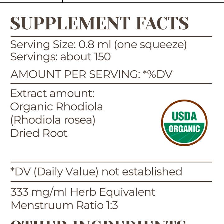 Garden Organics - Wholesale Tincture - Rhodiola Tincture3