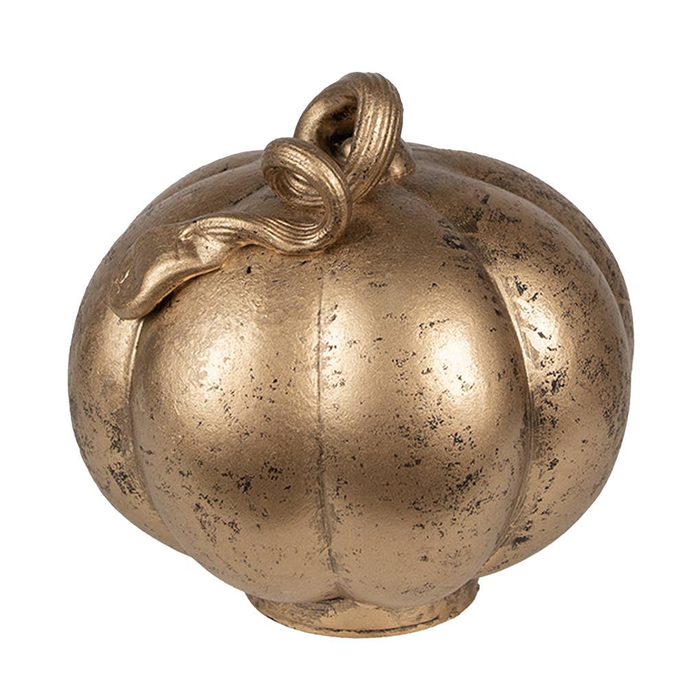 Clayre & Eef - Wholesale Decorative Figurine - 6GL4360 Decoration Pumpkin Ø 15x15 cm Copper colored Glass1