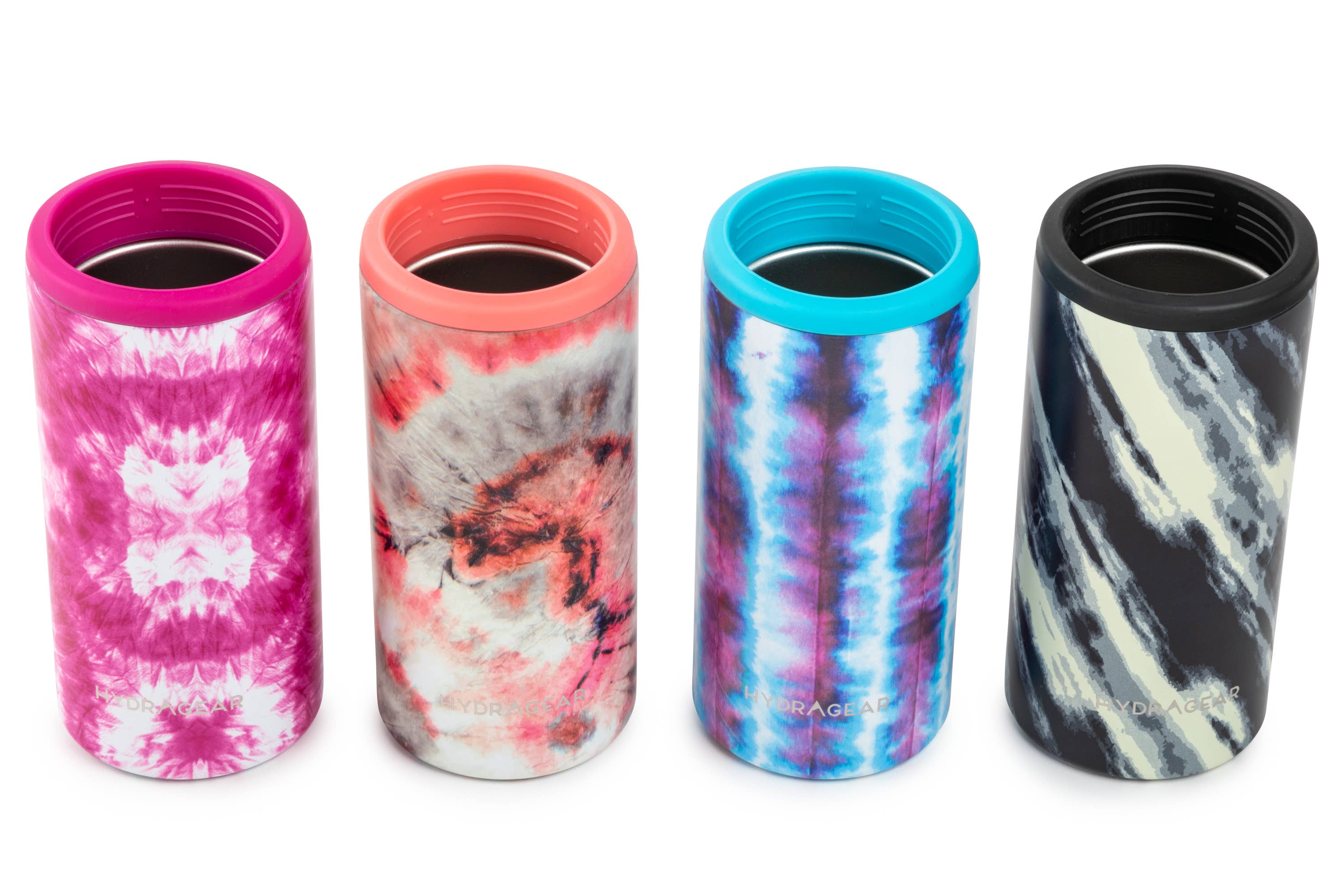 Core Home - Wholesale Drink Huggers & Koozies - 12oz Slim Can Coolie – Assorted Tie Dye1