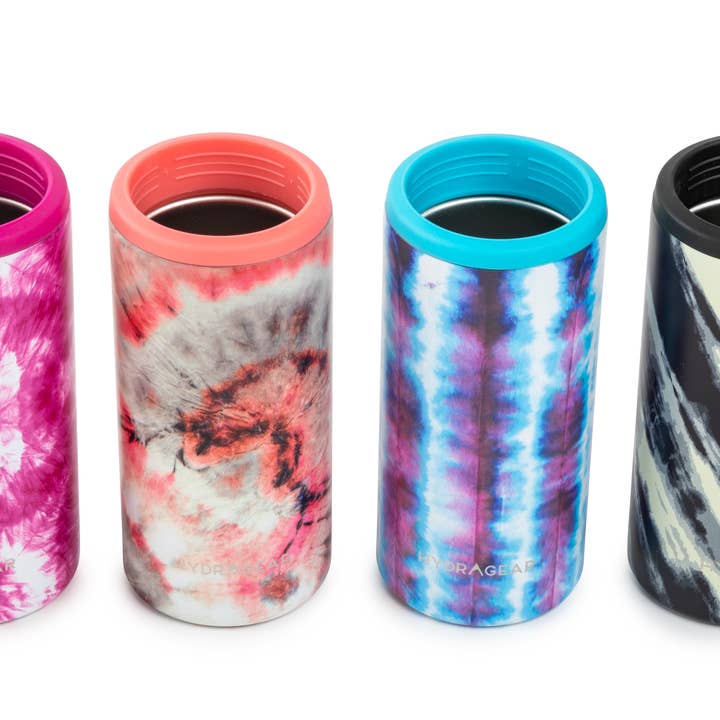 Core Home - Wholesale Drink Huggers & Koozies - 12oz Slim Can Coolie – Assorted Tie Dye1
