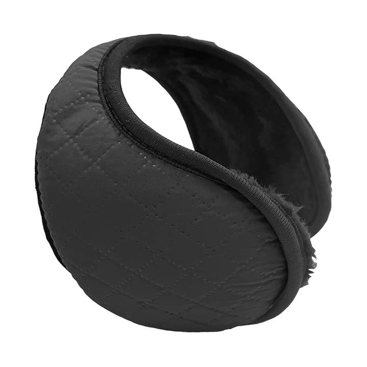 Grand Sierra - Wholesale Earwarmers/Ear Muffs - Women's - Ladies Quilted Back-Wrap Ear Warmers, Black - 753260