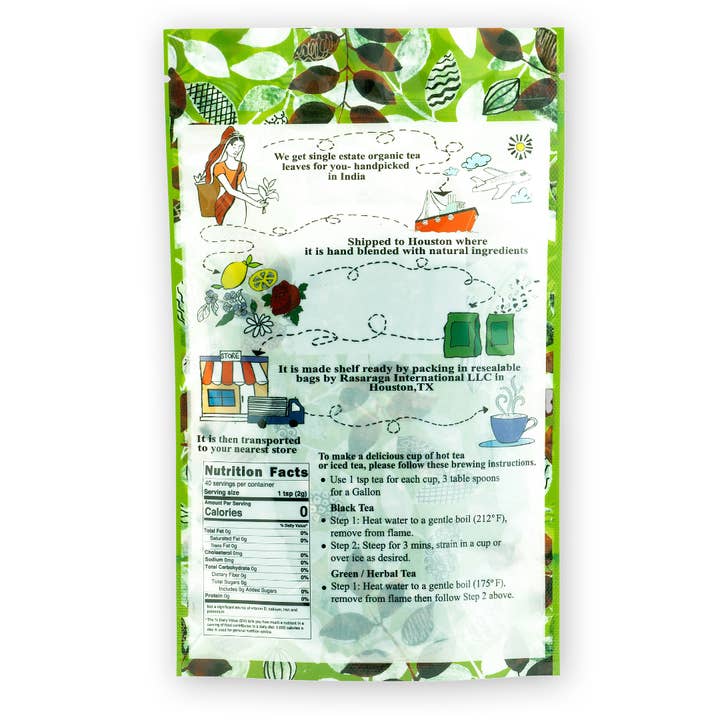 Trishnna Tea - Wholesale Loose Tea - Ashwagandha Ginger Herbal Tea - 3 OZ