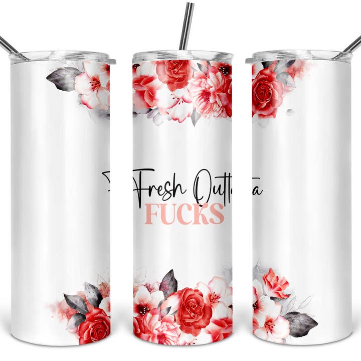 Fresh Outta scopa un bicchiere magro da 20 once | Sweary Tumbler per la vendita all'ingrosso da parte di DIYxe