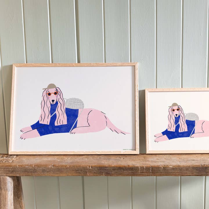 Cool Afghan – Art Print for wholesale by Knotty Knotty