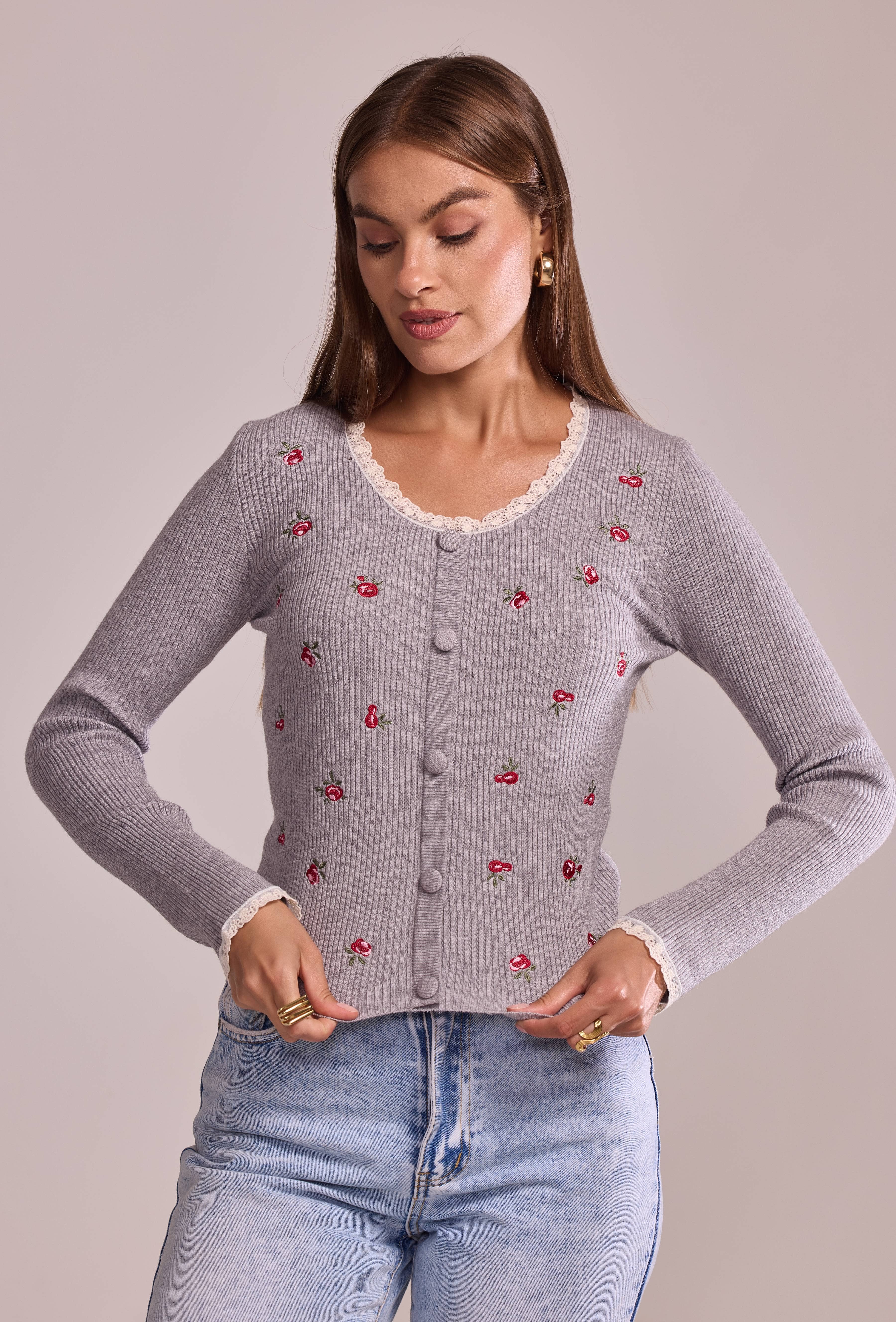 Cherry Paris - Wholesale Knit Sweater - Women's - Pull Ysée - IY2570216