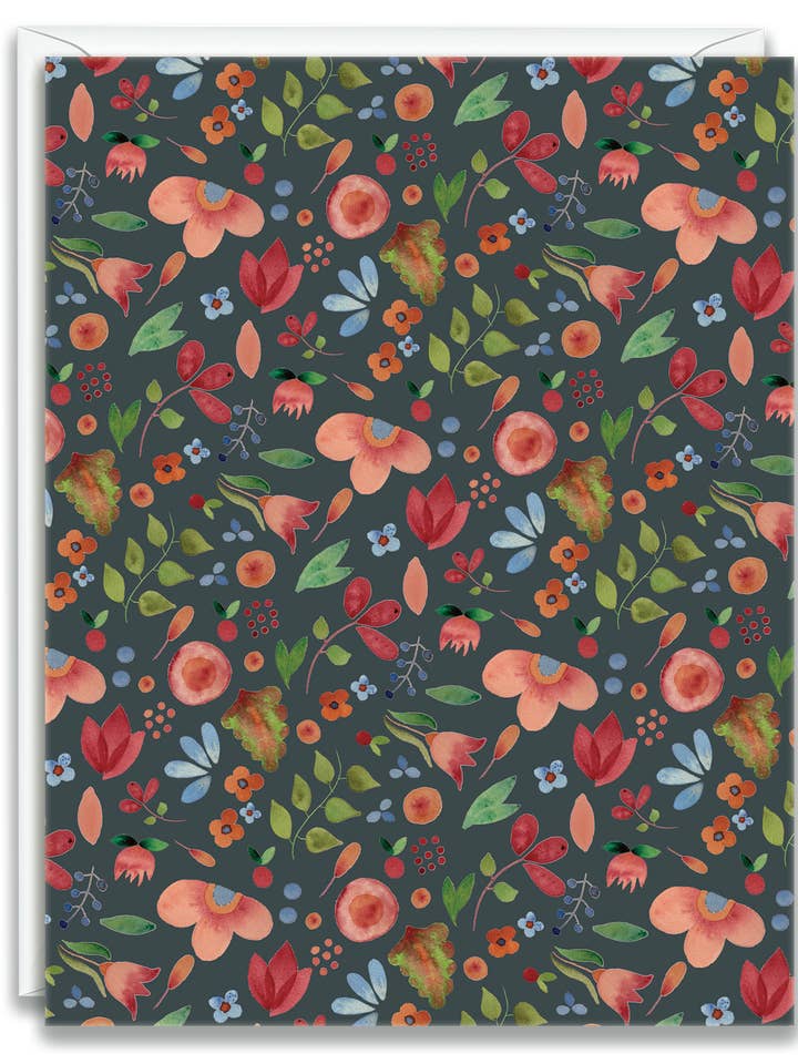 Greeting Card Notecard Watercolor Flowers for wholesale by Julia Frost Art