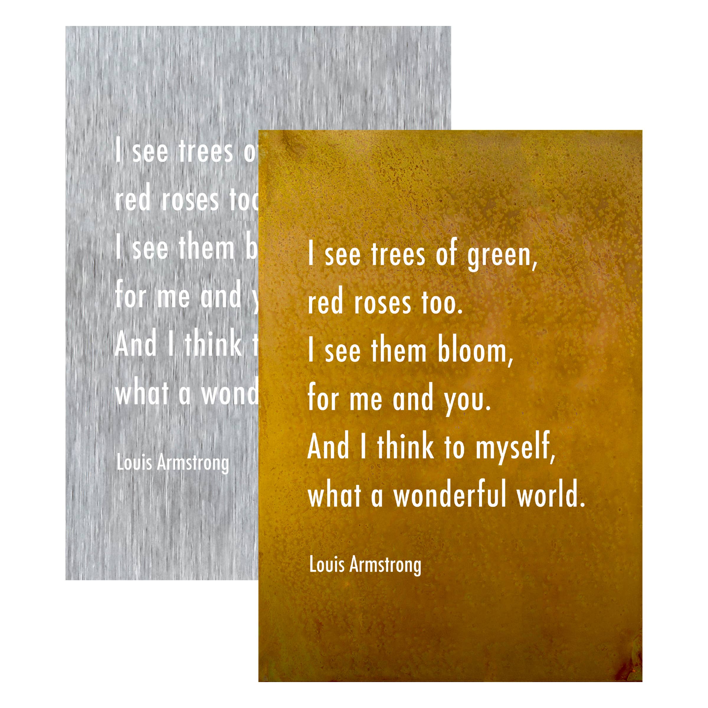 Prairie Dance - Wholesale Sign - Wonderful World Wall Art, I See Trees Louis Armstrong Lyrics5