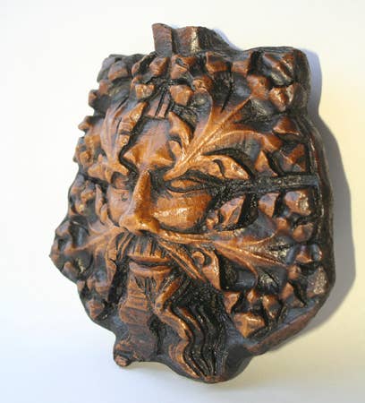 Oakapple Designs Ltd - Wholesale Decorative Figurine -  Gothic Pagan Green Man - Reproduction Cathedral Carving1