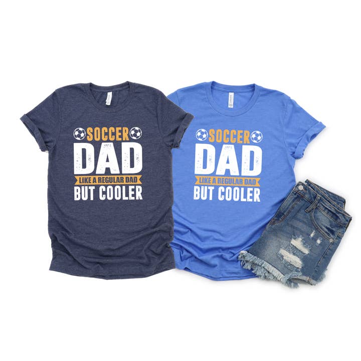 Custom T Story - Vente T-shirt sérigraphié – homme - Chemise de football rétro pour papa, t-shirt de football, cadeau pour papa d'équipe, football