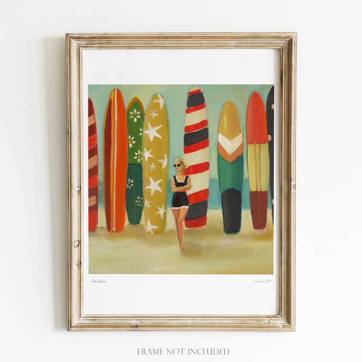 Sea Queen Art Print - 8.5" X 11" for wholesale by JANET HILL STUDIO