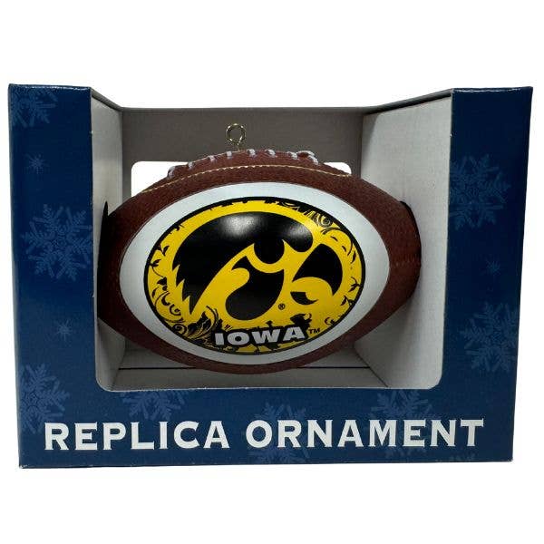 St. Louis Wholesale LLC - Wholesale Ornament - Iowa Hawkeyes Ornaments - The Footballer - Team Spirt