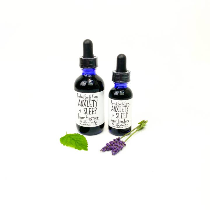 Rooted Earth Farm + Apothecary - Wholesale Tincture - Anxiety and Sleep Tincture - 2 Size Options