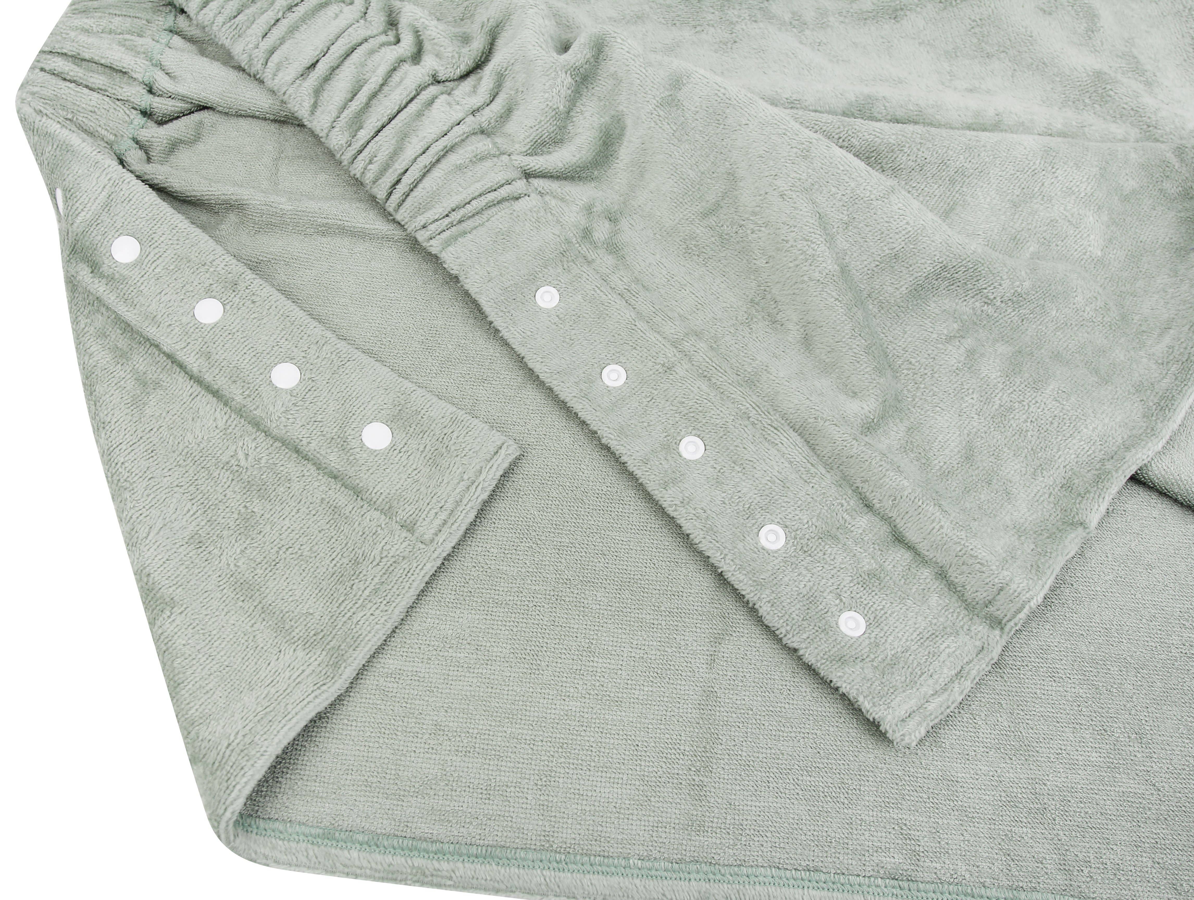 Everplush - Wholesale Bath Towel - Extra Plush Bath Wrap + Hair Turban Set - Sage Green7