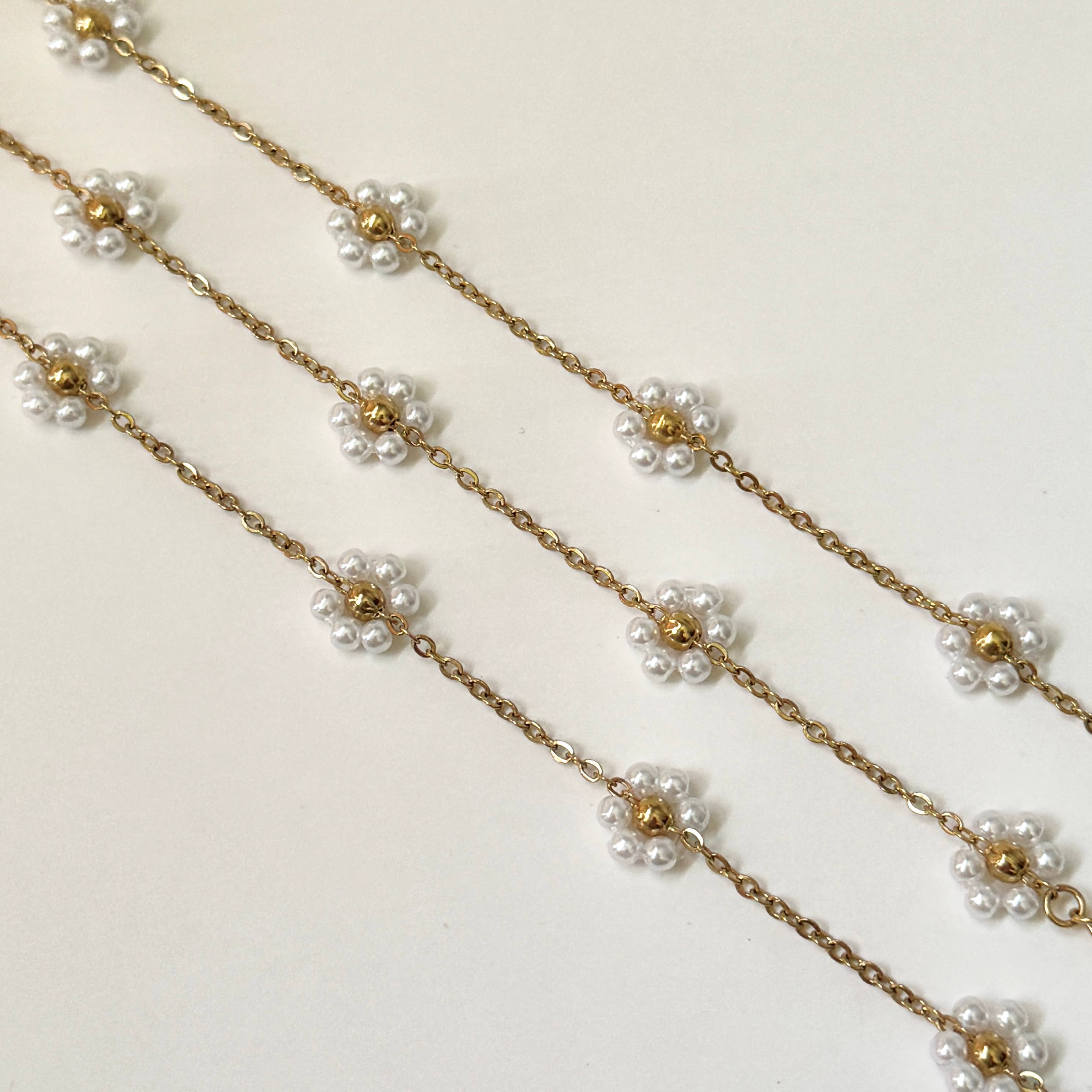 Namaste Jewelry - Wholesale Beaded/Pearl Necklace - Pearl Flower Necklace1