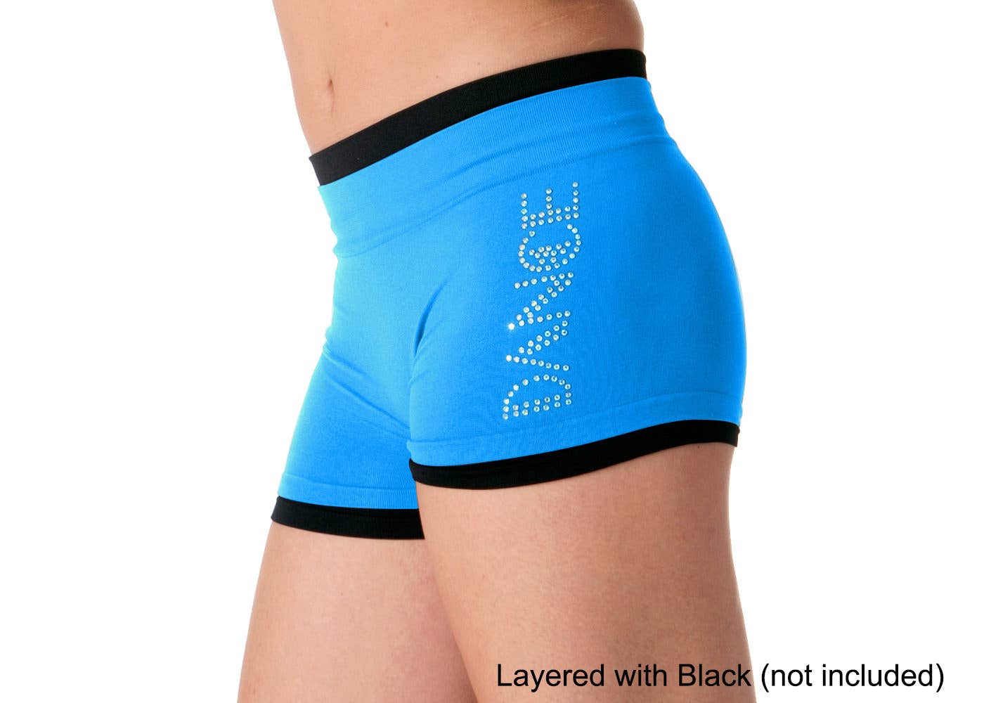 KurveShop - Wholesale Athletic Shorts - Women's - "DANCE" Rhinestone Boyshorts8