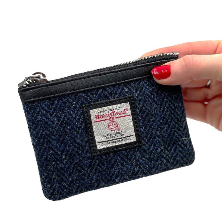maccessori - Wholesale Coin Purse - Women's - Harris Tweed Coin Purse Blue