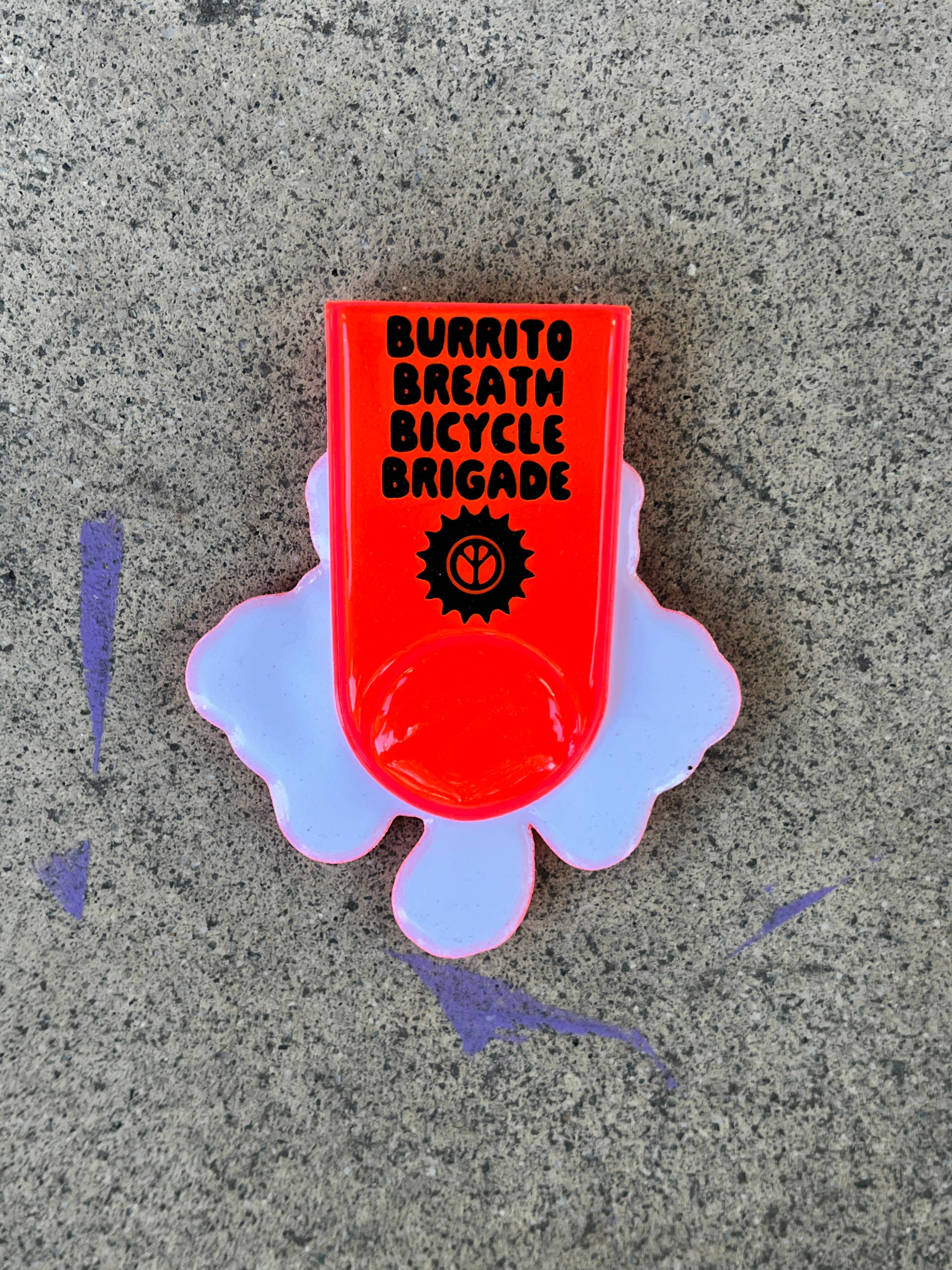 The Rubbish Rubbish - Wholesale Lapel Pin/Button - RR #174 Phil Guy Flashin Furball Safety Reflector Light2