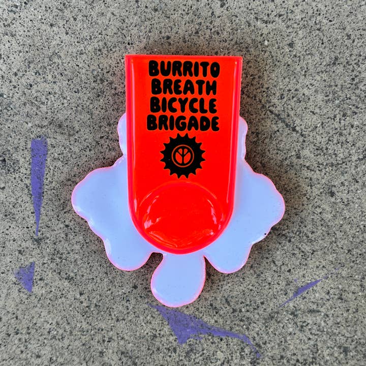 The Rubbish Rubbish - Wholesale Lapel Pin/Button - RR #174 Phil Guy Flashin Furball Safety Reflector Light2