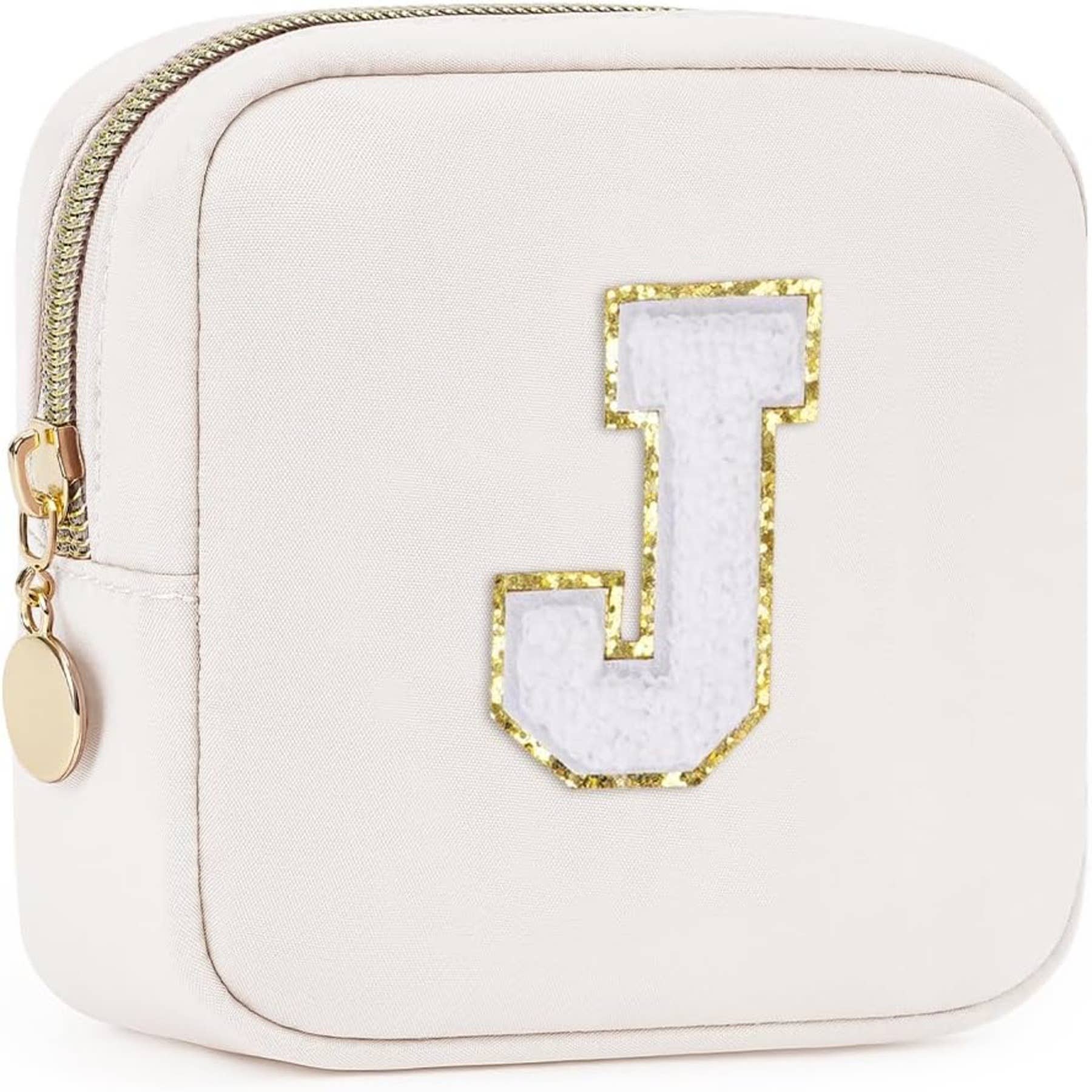 wandf – Großhandel Schmink-/Kosmetiktasche – Personalisierte Monogramm-Tasche Mini Initialen Schminktasche24