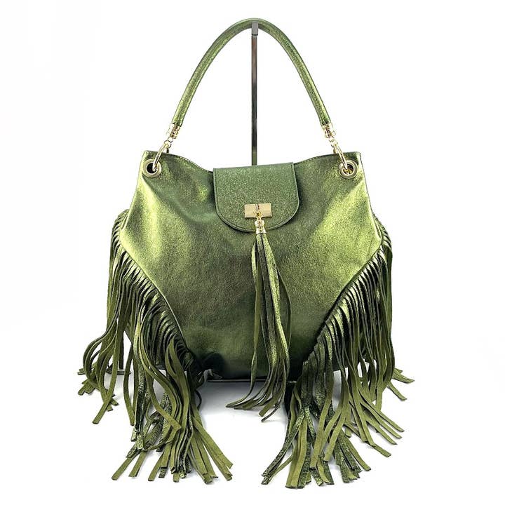 MILANO AMOUR - Wholesale Tote Bag - Women's - DOROTHEA LAMINATO FRANGE TOTE BAG3