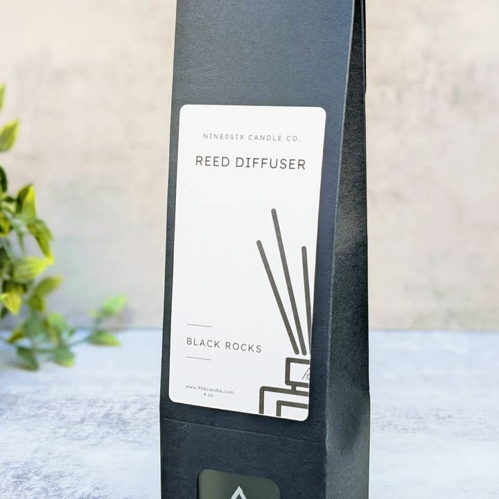 Reed Diffuser - Black Rocks for wholesale by 906 & Co