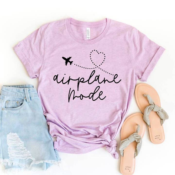 Flygplansläge T-shirt - Bella Canvas för wholesale av Printliss