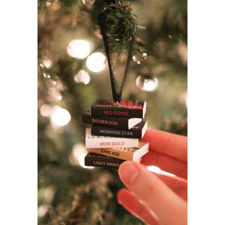The Sticker Shop - Wholesale Ornament - Pierce Brown Mini Book Stack Ornament2