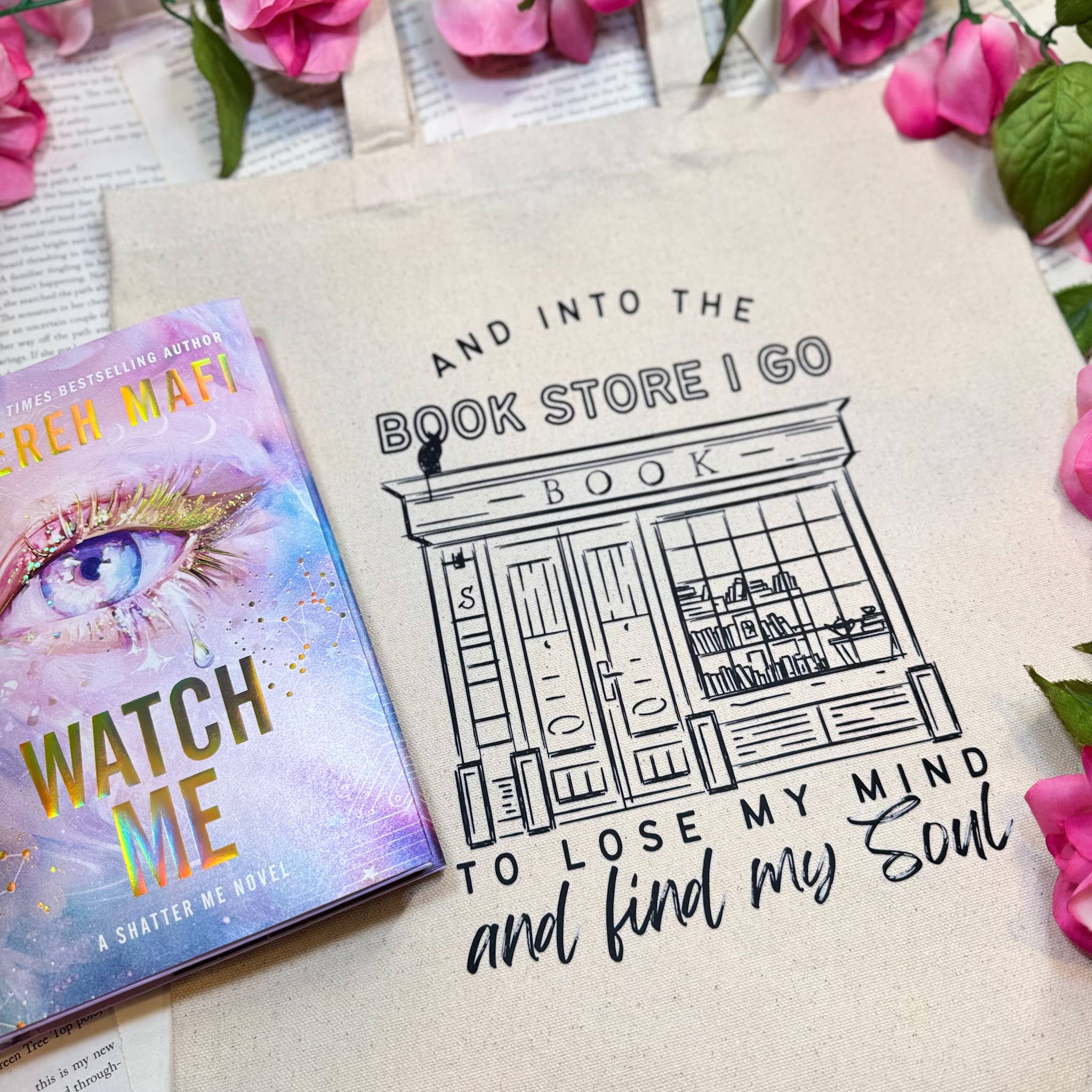 The Swoon Room - Wholesale Tote Bag - Women's - Into the Bookstore I Go To Lose My Mind Tote Bag4