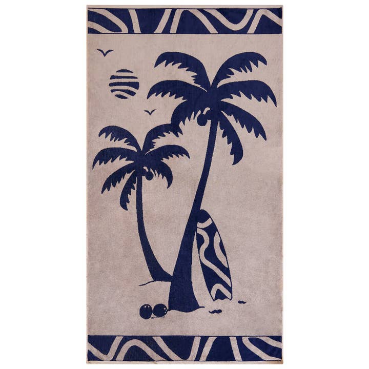 Beach towel terry velour jacquard 90x170 400g/m² - Likoma and other Purchase Wholesale velour beach towels. Free Returns & Net 60 Terms on Faire trending on Faire.