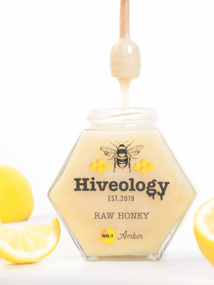 Lemon Infused Creamed Honey for wholesale by Hiveology