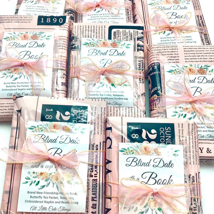 All Little Cute Things - Wholesale Crafts, Hobbies & DIY - Blind Date with a NEW Book and a Cup of Tea Gift Set Vintage1