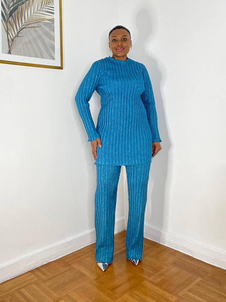 AC338 plisséset in groot formaat voor wholesale door Amy & Clo Invogue