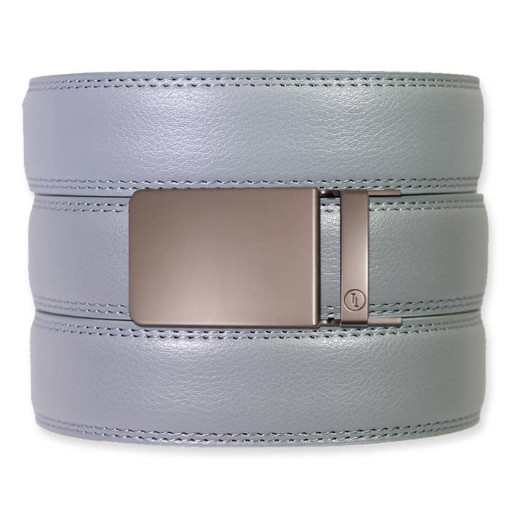 Tough Apparel - Wholesale Belt - Men's - Slate Leather Ratchet Belt & Buckle Set