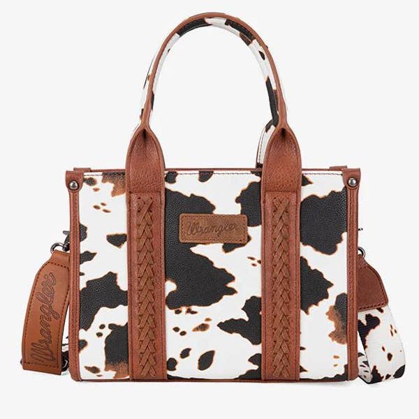 South End Clothing and Apparel L.L.C - Wholesale Tote Bag - Women's - Wrangler Cow Print Tote/Crossbody