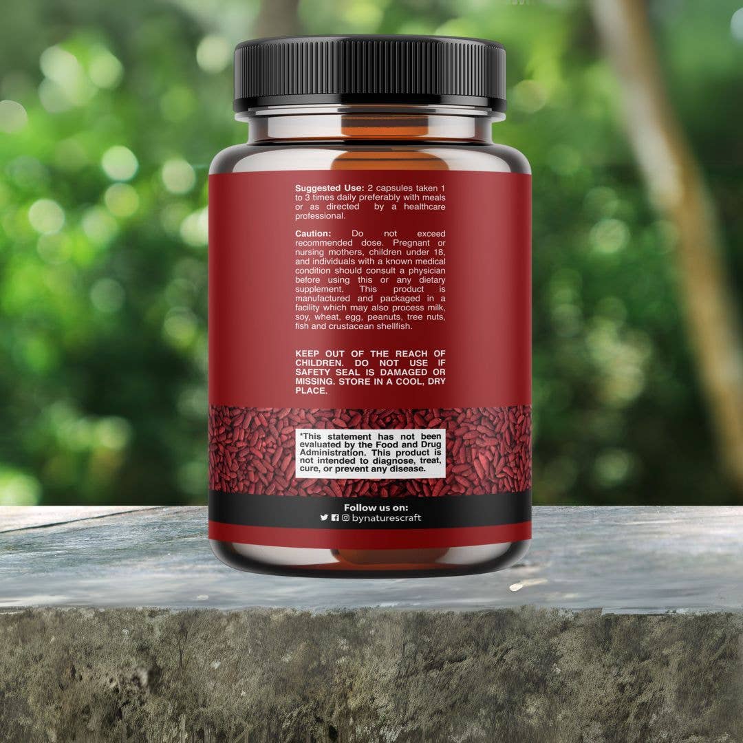 Nature's Craft - Wholesale Oral Supplement/Vitamin - Red Yeast Rice + CoQ10 – Heart Support Formula1