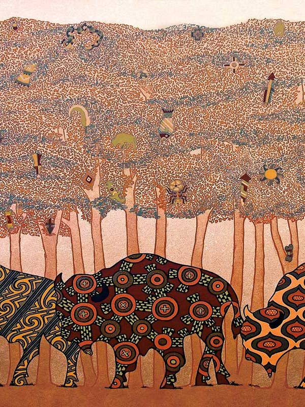 Woodlands Majesty Art Print by Artist Victoria McKinney for wholesale by Indigenous Puzzles and Art