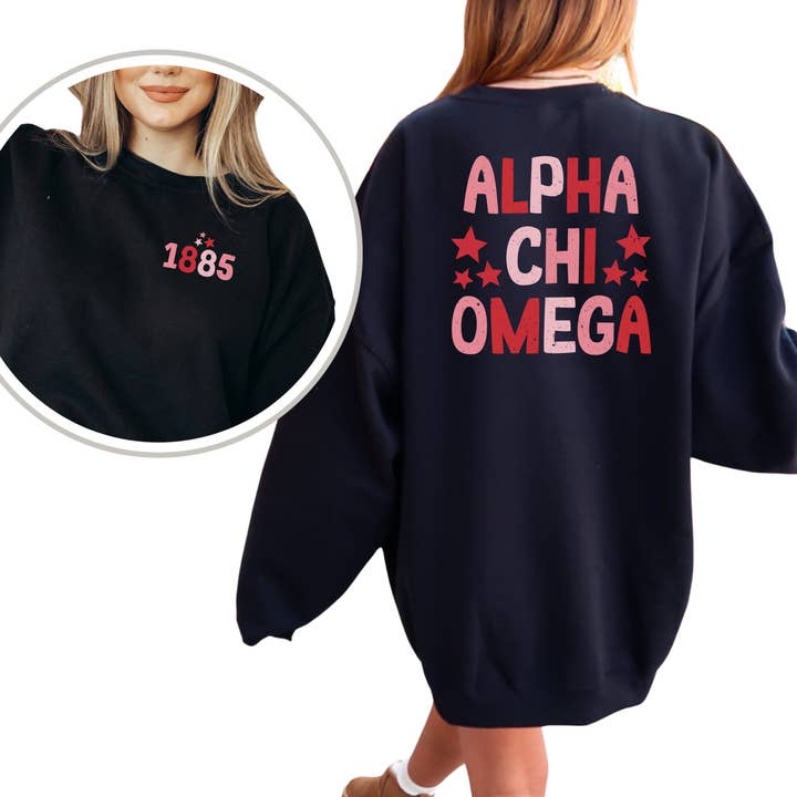 Felpa della confraternita Red Stars per la vendita all'ingrosso da parte di Kite and Crest