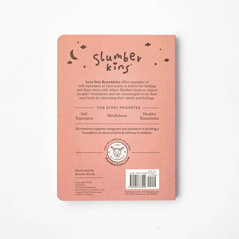 Slumberkins Inc. - Wholesale Stuffed/Plush Toy - Kids & Baby - Lynx's Self Expression Plush Snuggler Set - with 2 books!9