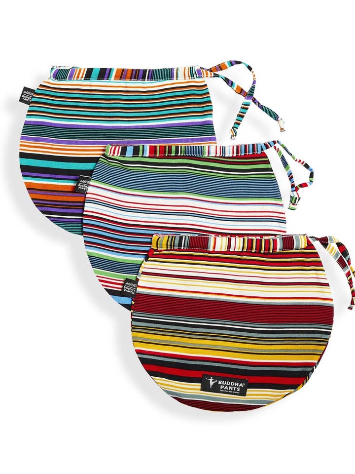 Stripe Satchels (3 pack) for wholesale by Buddha Pants