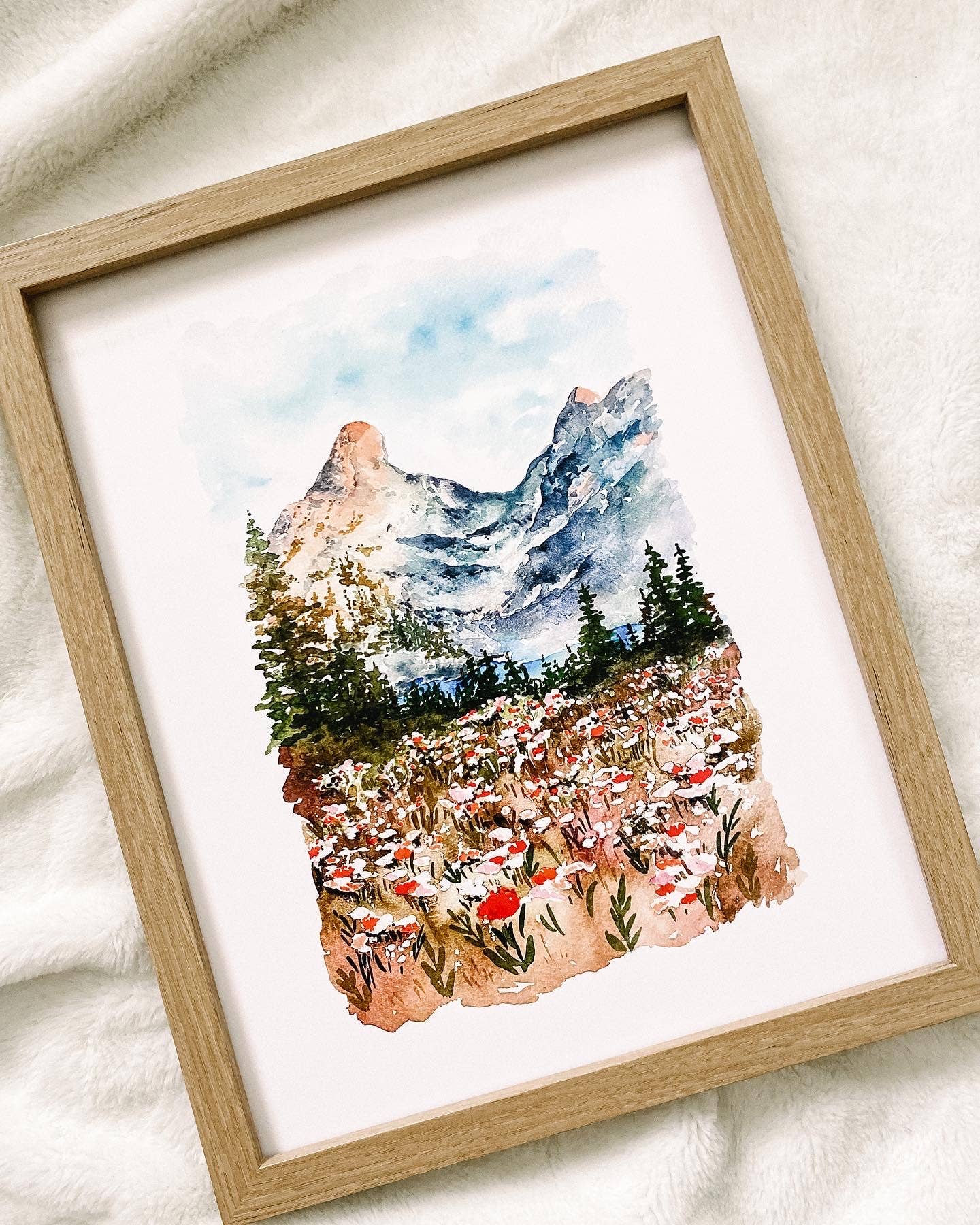 Art and Home co. - Wholesale Art Print - Mountain Landscape Watercolor Fine Art Print4