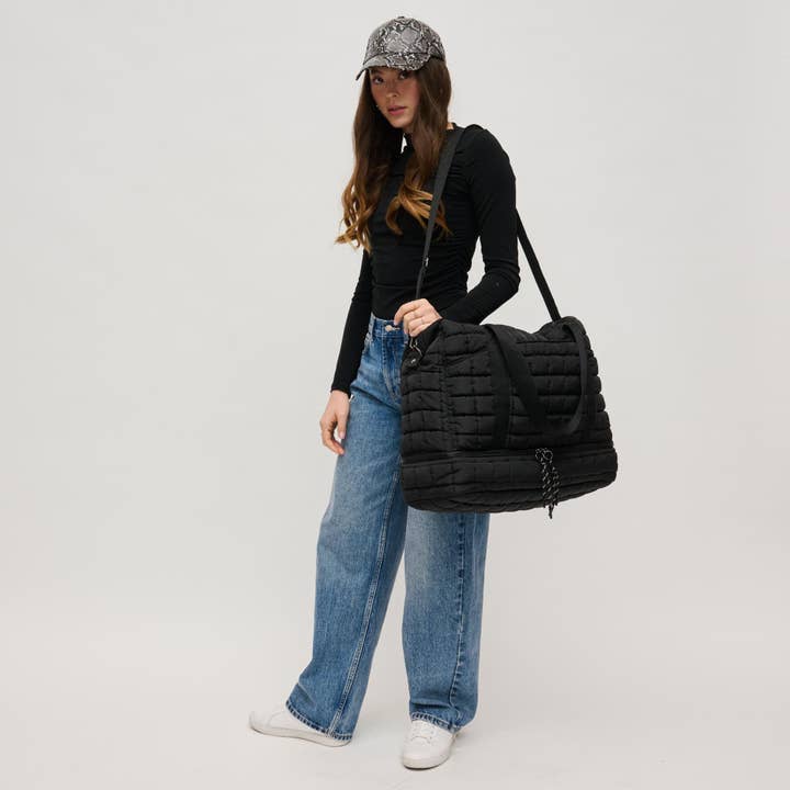 Urban Expressions - Wholesale Weekender Bag - Women's - Globetrotter Quilted Nylon Puffer Travel Weekender