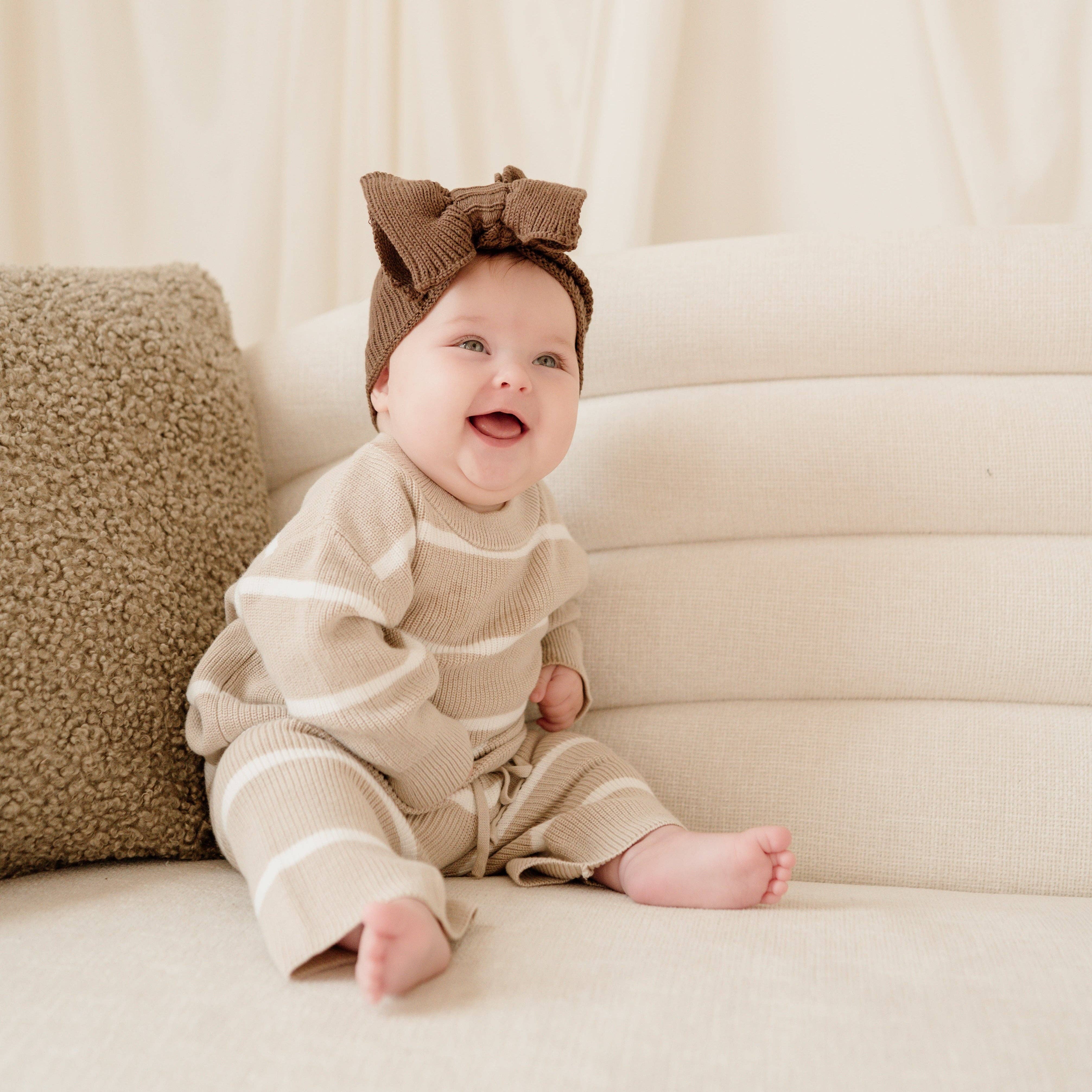 Pine Kids - Venta al por mayor Jersey de punto - Niños - Jersey de punto a rayas de avena1