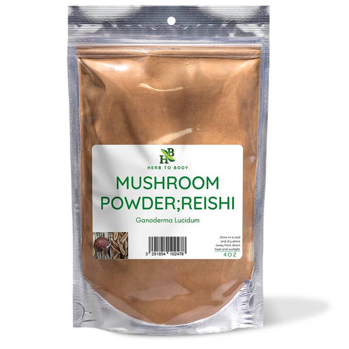 Poudre de champignon Reishi - 113g pour la vente par Herb To Body