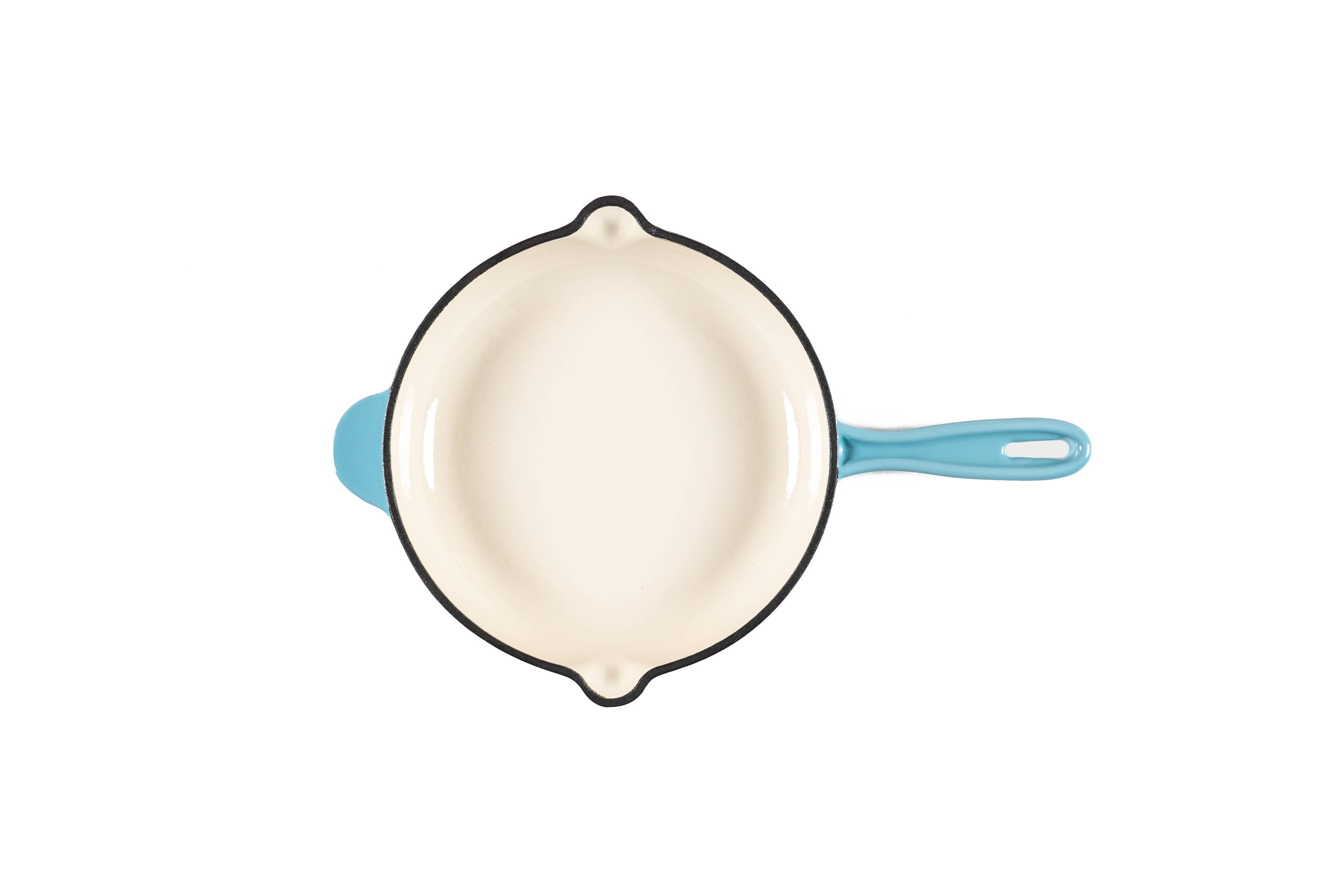 Lätt Home – Großhandel Gusseisenpfanne – Lätt Home Gusseisenpfanne mit Emaille, 22 cm, karibikblau2