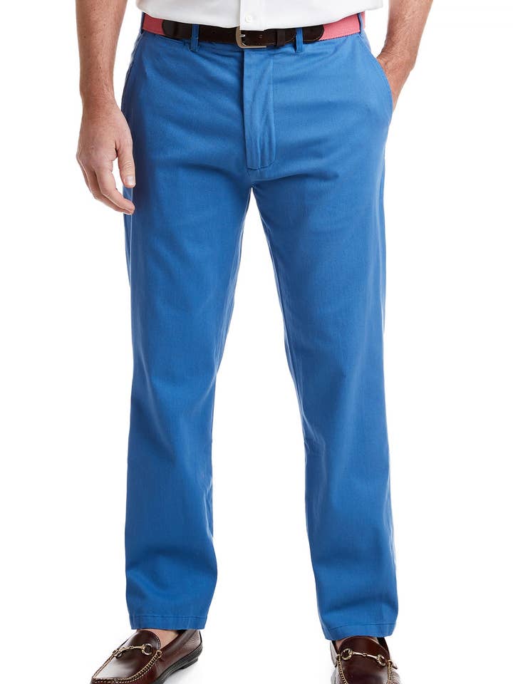 Harbor Pant Stretch Twill Deep Ocean Blue for wholesale by Castaway Clothing Nantucket Island