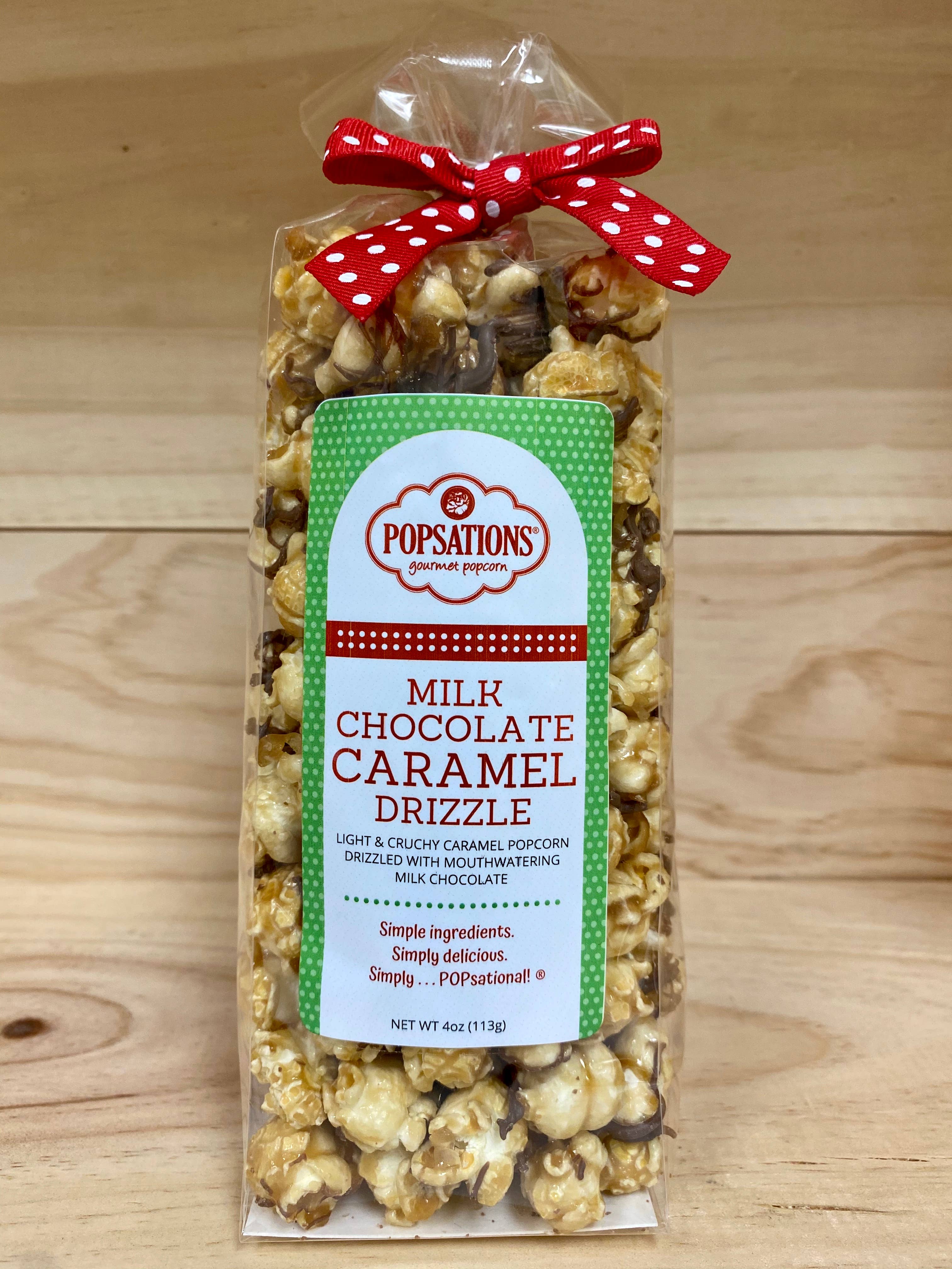 Popsations Popcorn Company - Wholesale Popcorn - Caramel Popcorn 4oz Ribbon Bag5