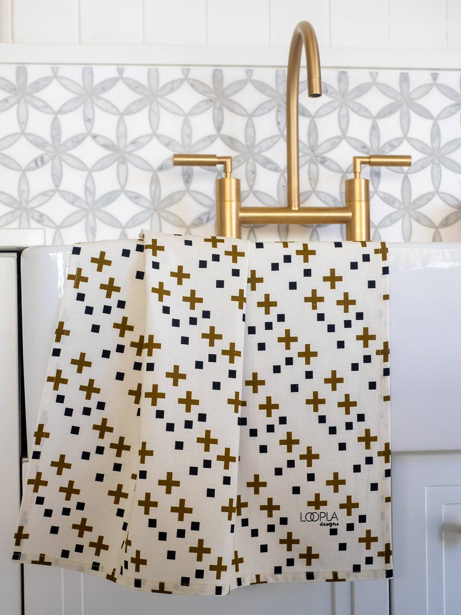 Loopla - Wholesale Tea Towel - Criss Cross Cotton Crepe Tea Towel3