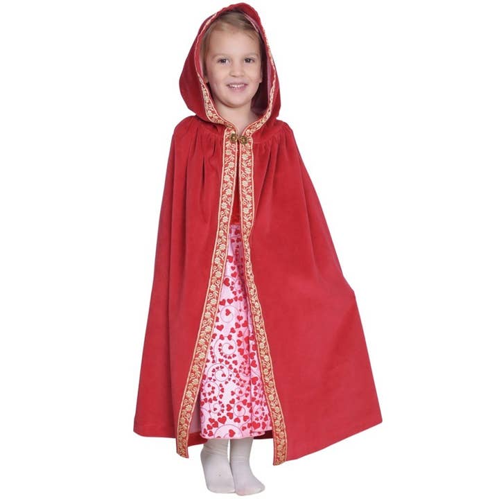 Bomull Velour Cape med Ribbon Trim för wholesale av Fairy Finery Inc