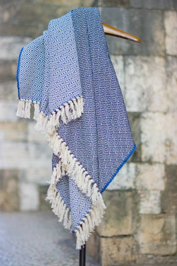 Chicoração - Wholesale Decoratiedeken - Katoenen deken | Bicolor diamant - meerdere kleuren6