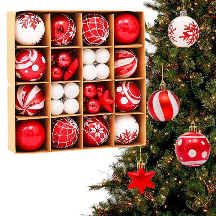 Christmas Ball Ornaments Set – 42PCS (6CM) for wholesale by Buddha Yoga
